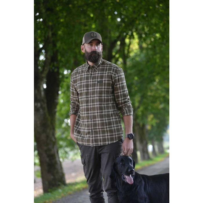 Koszula Chevalier Teal Light Flannel Olive Green Checked (1060236-C6033)